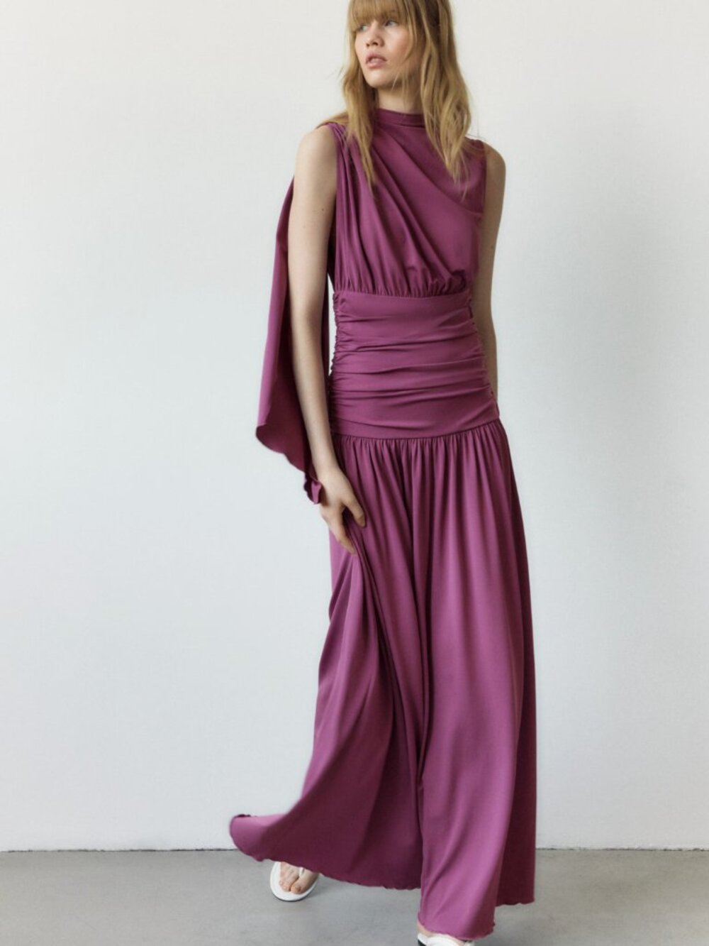 H&M Draped Jersey Dress